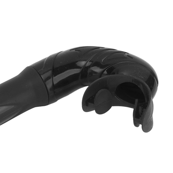 Dykke snorkel foldbar luktfri silikon L-form 38cm myk fridykking våt snorkel for trening svart
