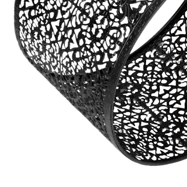 Lampe Skærm Hullet Metal Lamper E27 E14 Universal Brug God Varmeafledning Utsøgt Lampekappe Sort