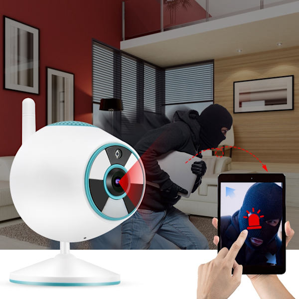 1080P WiFi CCTV Full Färg Nattseende Inomhus Hemövervakning Mini Säkerhets IP-kamera för Onvif 100‑240V