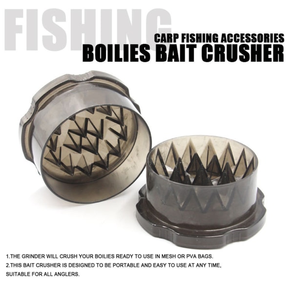 Bærbar Boilies Karpe Bait Crusher Boilie Grinder Boks Fiskeutstyr Utstyr Tilbehør