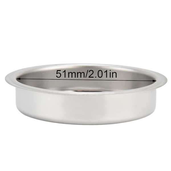 51mm Kahvikone Ruostumaton Teräs Backflush Insert Metalli Sokea Suodatin Delongh EC680 EC685