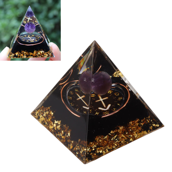 5 cm orgoniittipyramidi positiiviseen energiaan parantavaan kristallipyramidi meditaatioon orgoniittipyramidit chakra horoskooppienergian generaattori Jousimies