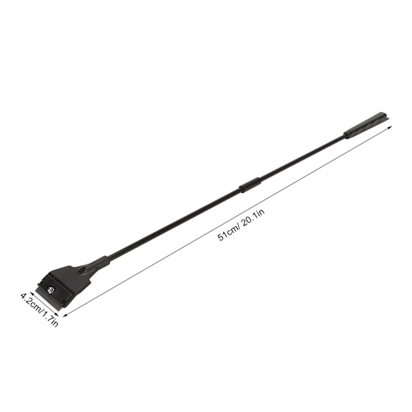 Akvariealg skrapa 5 utbytbara blad Lättvikts akvarium skrapa rengöring för glastank Smal mun förlängningstyp 51cm