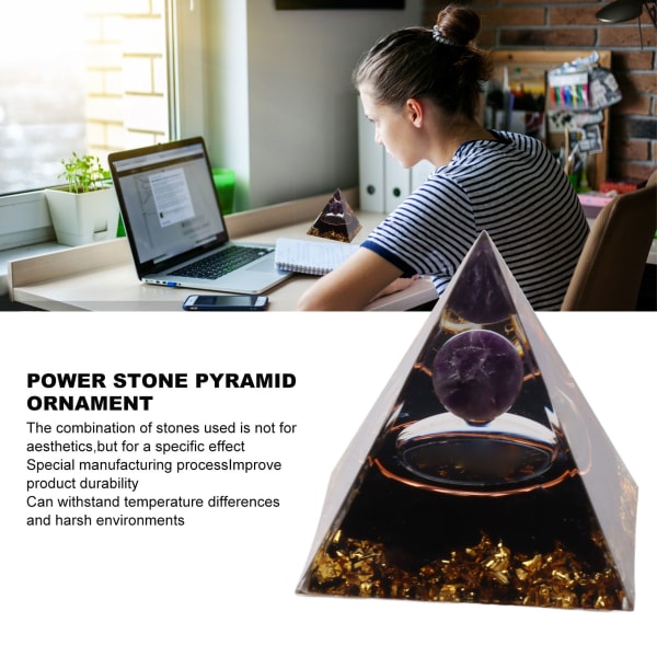5 cm Orgonit Pyramide til Positiv Energi Healing Krystal Pyramide Meditation Orgonit Pyramider Chakra Stjernetegns Energi Generator Skytten