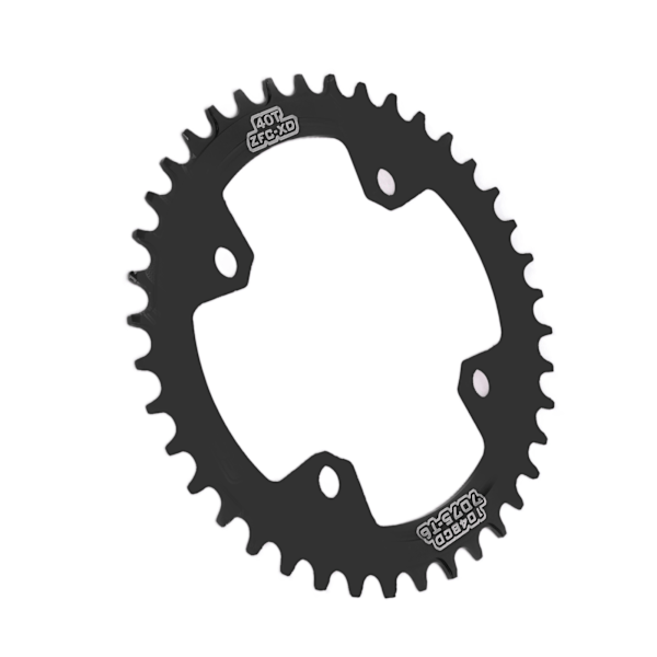 FMFXTR Cykel Enkelt Klinge Cykel 104 BCD 40T Rund Smal Bred Klinge til Mountainbike Sort