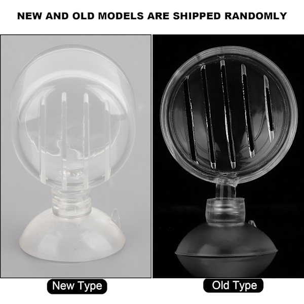 Transparent akvarium rød orm feeder sugekop fisk foder kop beholder tilbehør glas revne kop