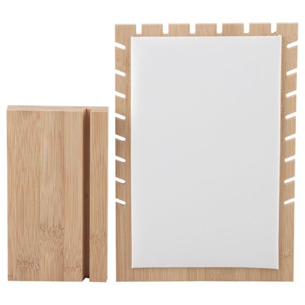 Træ Halskæde Armbånd Vedhæng Smykker Organizer Display Holder Stativ Rack (Hvid)