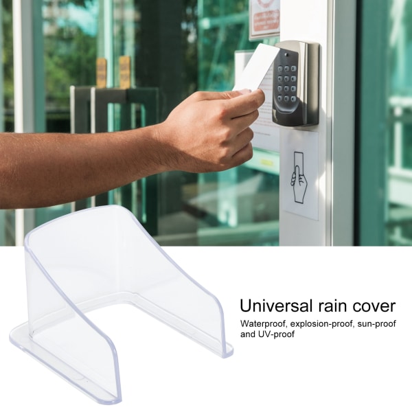 Vandtæt universel dørklokke regnslag til hjemmeadgangskontrol adgangskortlæser