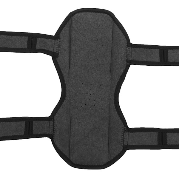 Knäskydd Booster Ledstöd Pads Återställningsstöd Fjäderkraft KnäförstärkareSvart 1 Par