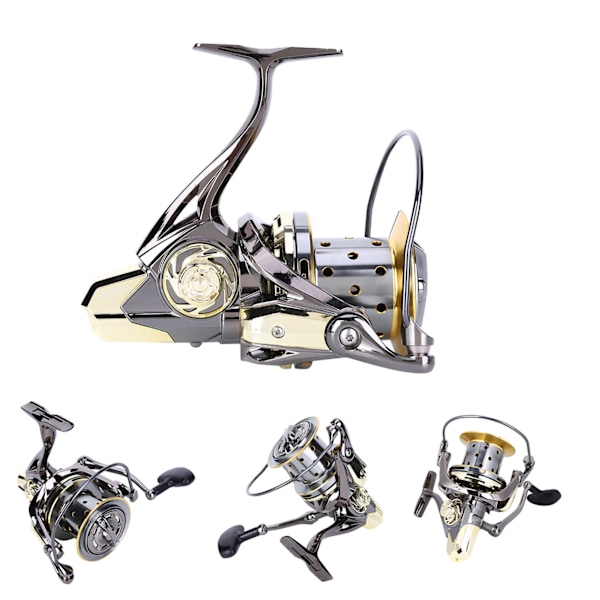 GX All Metal High Strength Guide Rod Structure Anti-Seawater Spinning Fishing Reel for Long Shooting(GX12000 )