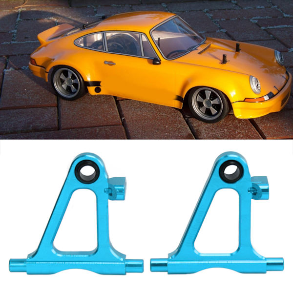 Metall Front Nedre Upphängningsarmar Svingarm för Tamiya TT02 1/10 RC Bil Uppgraderingsdelar Blå