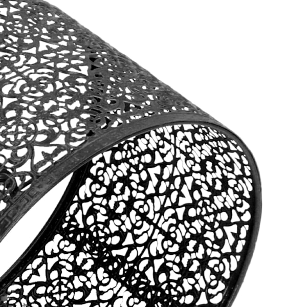 Lamp skärm ihålig metall lampskärm E27 E14 universell användning bra värmeavledning utsökt lampskärm svart