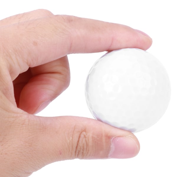 6 stk. syntetisk gummi LED lysende golfbold lysende attraktiv til nat- og dagtræning orange