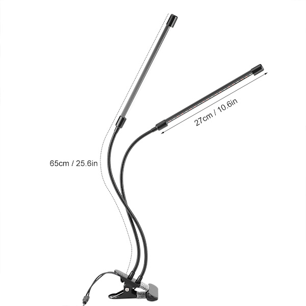 20W täyden spektrin LED-kasvikasvatusvalo USB-käyttöinen sisäkasvihuonevihanneksiin ja kukkiin