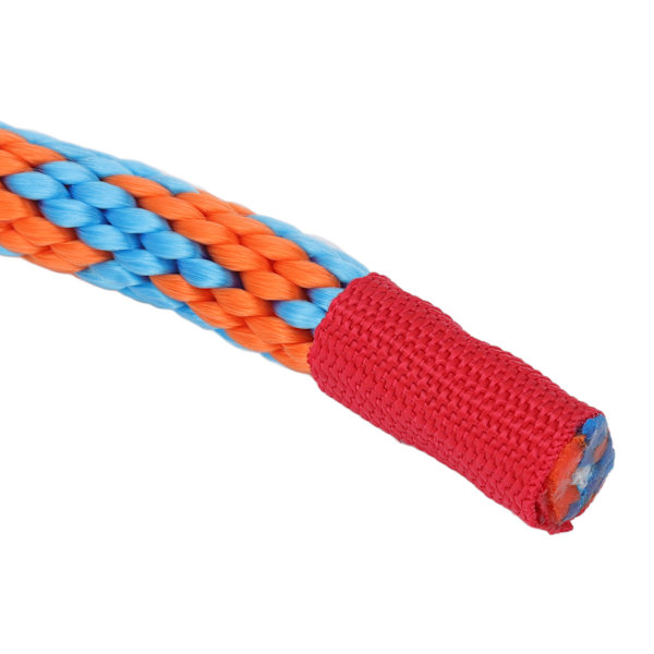 Hestetau Tykk Slitasjesterk Myk Nylon Kjæledyr Bånd med Legering Hook for Husdyr Hunder 9.8ft Blå Oransje