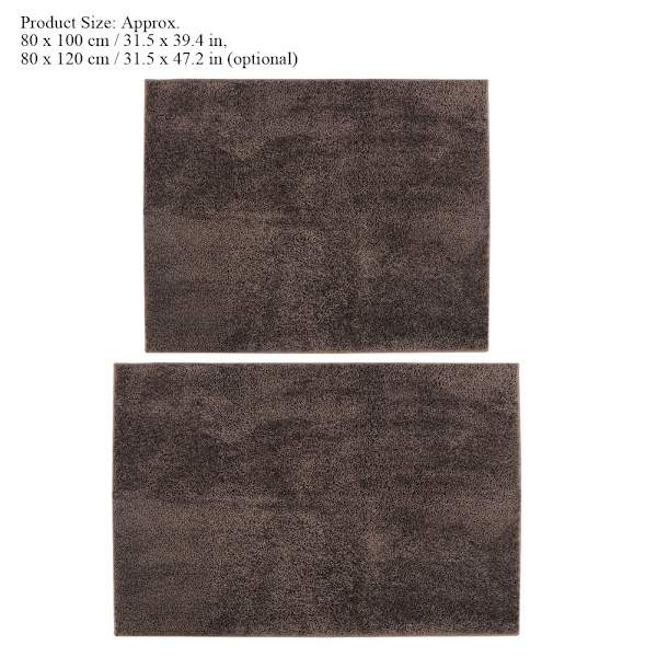 Ruskea Kotitalouden Keittiön Oven Liukumaton Lattian Suojausmatto Paksuuntunut Kylpyhuoneen Lattiamatto Matto (80x100cm)