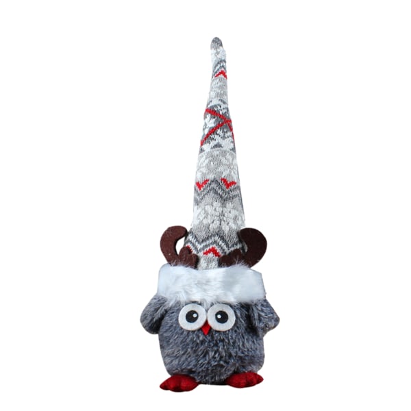 Bedårande Owl Elf Plysch Doll Owl Long Hat Elf Toy Ornament Holiday