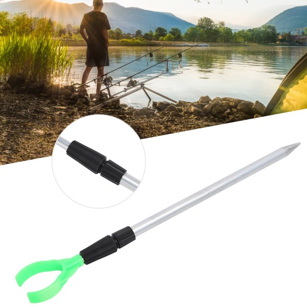 Fishing Rod Bracket Stretchable Aluminum Portable Fish Pole Ground Holder for Bank Fishing50CM