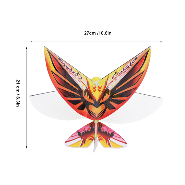 RC Flygande Fågel Leksak Hög Simulation 2.4GHz Fjärrkontroll EBird Barn Leksak (Orange)