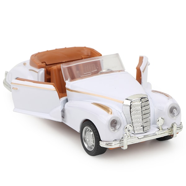 Mini-stimulaatioseos Klassinen automalli Roadster Ääni- ja valomalli Leluauton (Valkoinen)