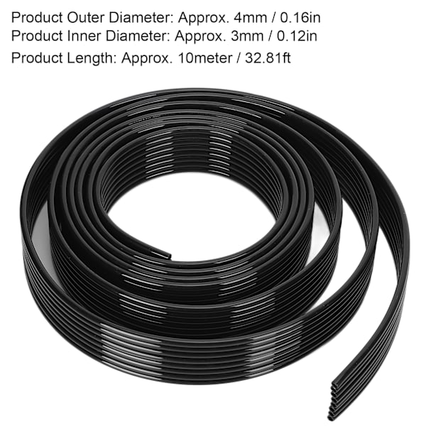 Ink Tube UV Slange PP Tilbehør Reservedel til DX4 DX5 DX7 Printer Hovedrør 8 Linjer 10 Meter