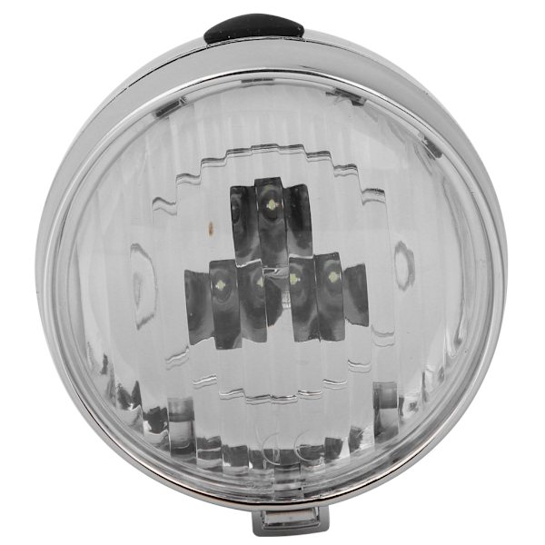 3LED Vintage Pyörän Etuvalo Lamppu Pyörän Etuvalo Pyöräilytarvike Kiinteälle Välitykselle Hopea