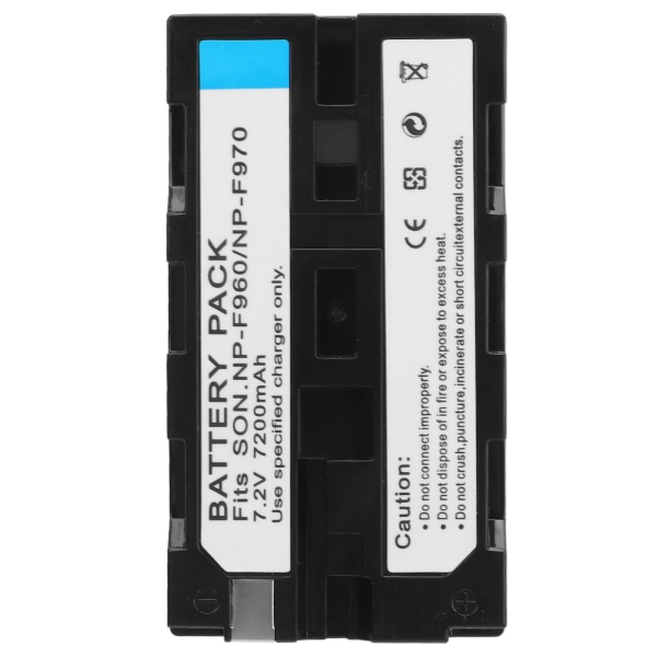 NP F980 Batteri 7200MAh Typ C USB Snabbladdning Videokamera NP F980 Batteri för MC2500C 1500C Kamera Videoljus Monitor