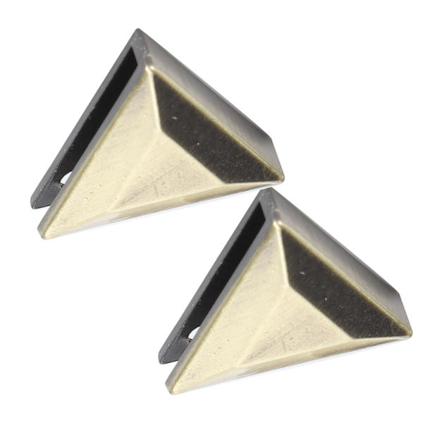 4 sæt metal trekant knapper DIY jeans bagage taske dekoration spænde tilbehørBronze  B01-51-52063