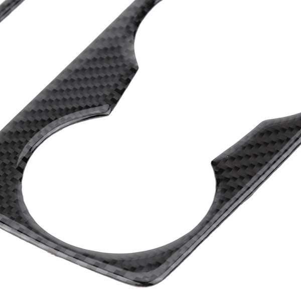 Kolfiber Bil Centerkonsol Vattenkopp Hållare Panel Omslag Trim för Audi A4 B8 A5 2009-2015