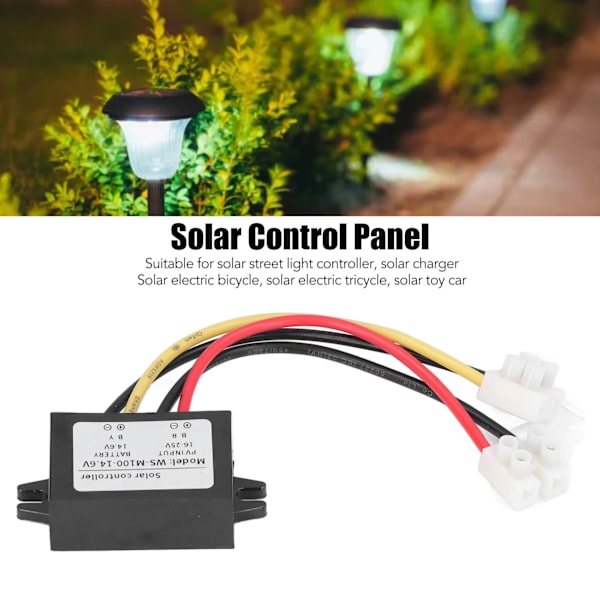 MPPT-aurinkosäädin, suojaava ohjauspaneelikytkin, akun lataustarvikkeet 100W WS‑M100‑14.6V