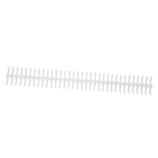10 stk 34 hull bindersrygg i plast, delbar løsbladsringer med 12 mm diameter, hvit