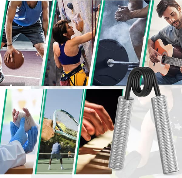 Greppstyrketränare 4-pack 22.5KG 90KG Metall Handgreppsstärkare Halkfri Tung Underarmsövning Handgrepp