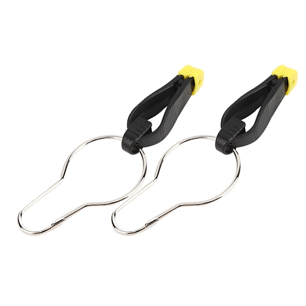 2 st Utomhus Pin Rostfritt Stål Anti Förlorad Hängande Ring Power Clip Release Clamp Fiskeutrustning (liten)