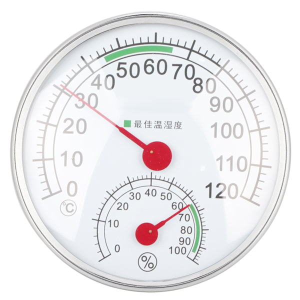 Väggmonterad bastu-termometer hygrometer temperatur fuktighetsmätare mätverktyg