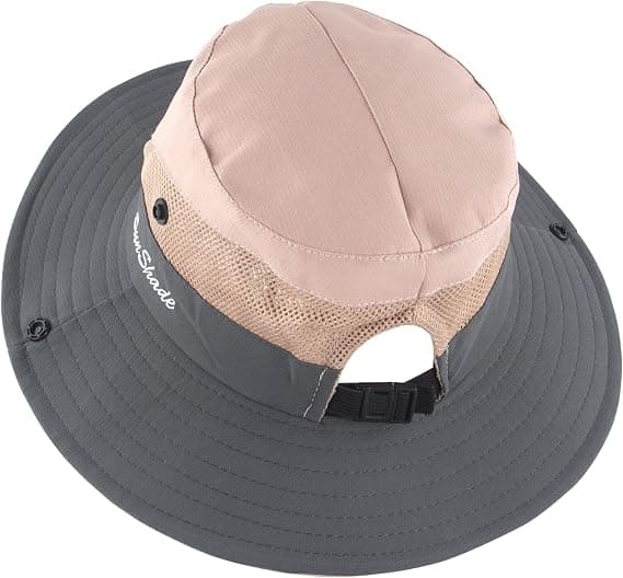 Dame Hestehale Solhat UV-beskyttelse Sammenfoldelig Mesh Bred Skygge Strand Fiskehat