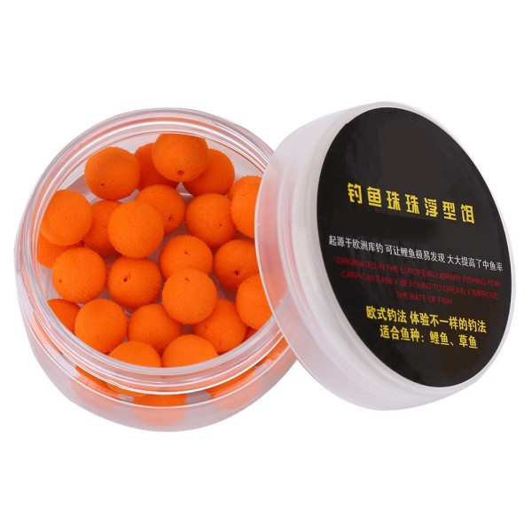 30 st/förpackning Karpfiske Skum Pop Up Mjuka Pellets Beten Flytande Bete (Orange 10mm)