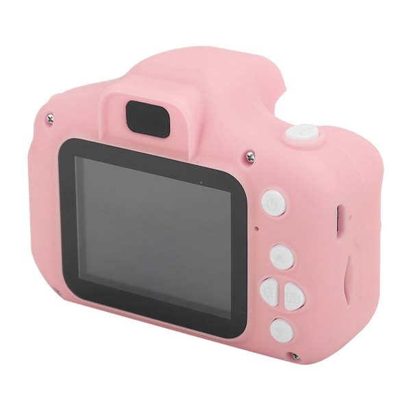 HD Tecknad Digital Videokamera Leksak DIY Foton Videoinspelning för Barn Rosa