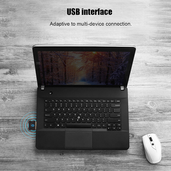 Mini USB Bluetooth-adapter PC-tillbehör för mobil/surfplatta/mus/tangentbord/skrivare