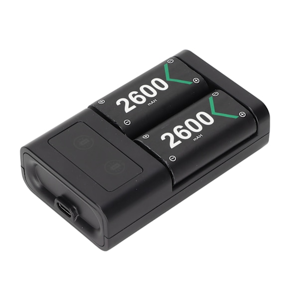 Laddstation för Handkontroll Dubbel Laddning Uppladdningsbar 5V DC Gamepad Batteriladdare med 2-färgs LED-indikator för Xbox