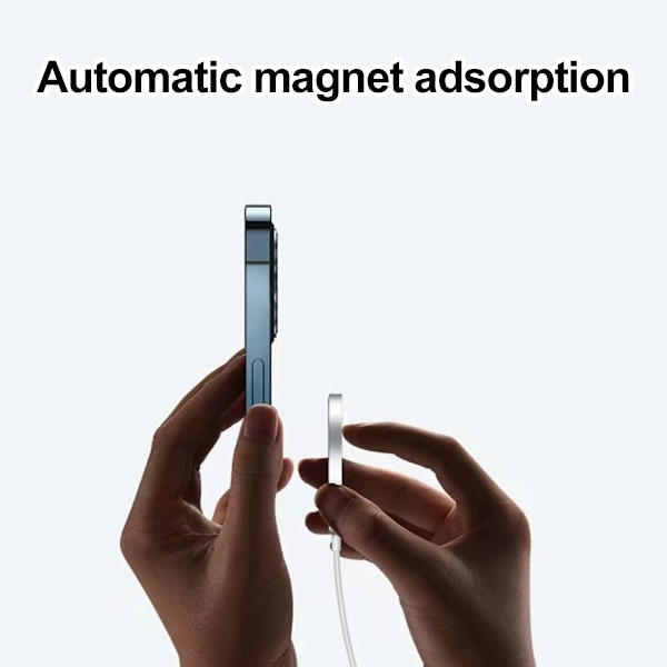 För iphone12 magnetisk trådlös laddare snabbladdning 15W pop-up mobiltelefon trådlös laddning