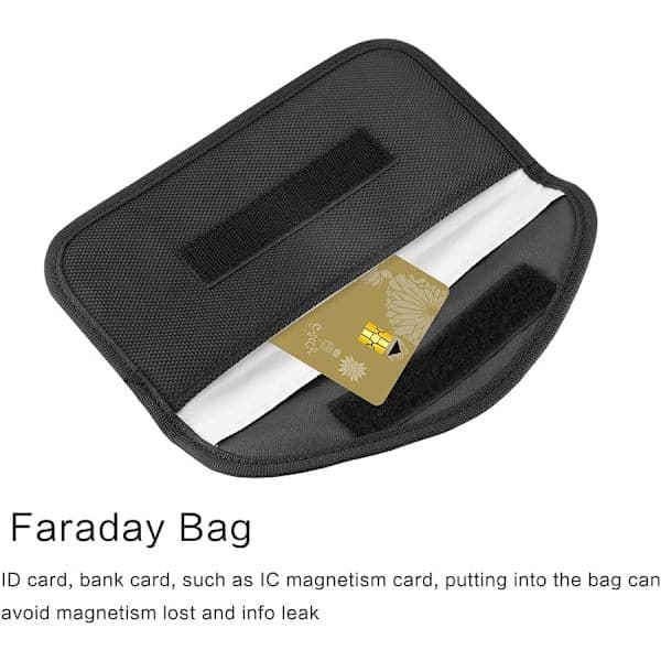 Faraday Bag: Anti-Tracking Protection, Signal Blocking for Privacy, Stylish Faraday Bag with RFID Blocking Technology, Protection Against Data Hackers