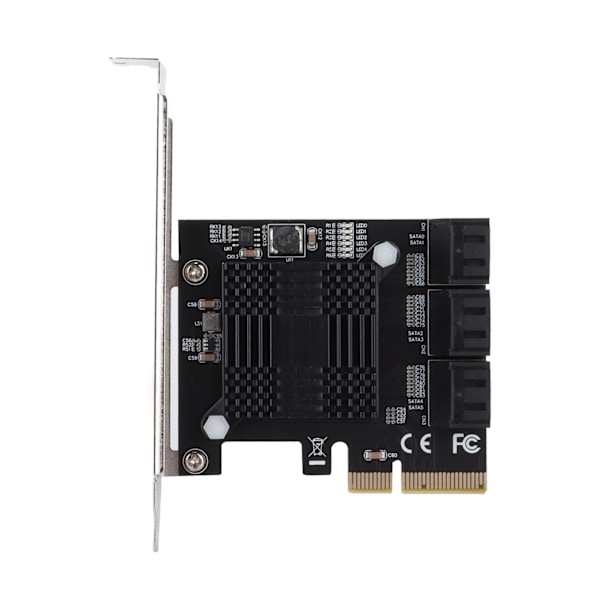 Sata Expansionskort Lättviktigt Portabelt ASM-Chip 5 Anslutningsterminaler PCB Expansionskort