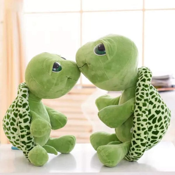 Mjuk och fluffig sköldpadda plysch, mysig och bekväm gosedjur med klassisk charm för alla åldrar