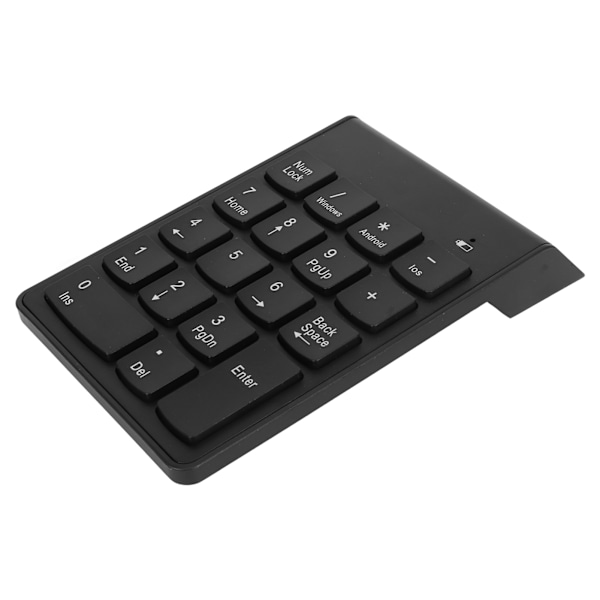 Trådlösa Bluetooth-numeriska tangentbord 18 U-formade tangenter 10 m anslutningsavstånd Lågt brus Mini numerisk tangentbord för bärbar dator PC