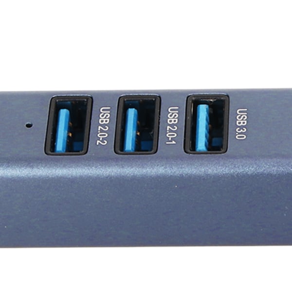 USB till Ethernet-adapter 4 Portar 1000Mbps/100Mbps 5Gbps Aluminiumlegering USB 3.0 Hubb för Laptop Desktop Tablet