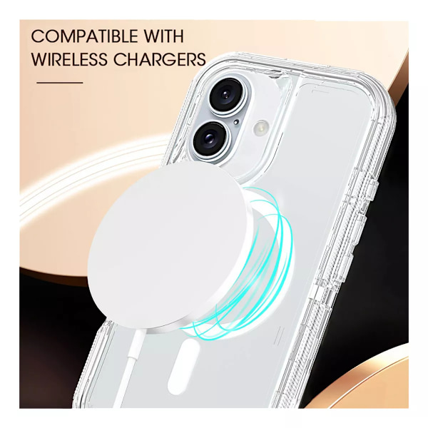Magnetiskt skal för iPhone 16 Pro Max med kamerakontrollknapp, kompatibelt med MagSafe, [Fullständigt kameraskydd]