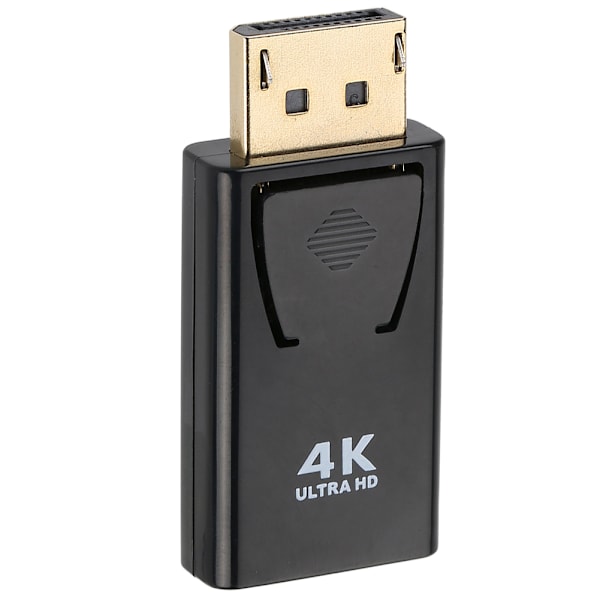 Guldpläterad kontakt DisplayPort till HDMI-adapter, stöder 3D-utgång, bred kompatibilitet, professionellt tillverkad, för stationära datorer, bärbara datorer och