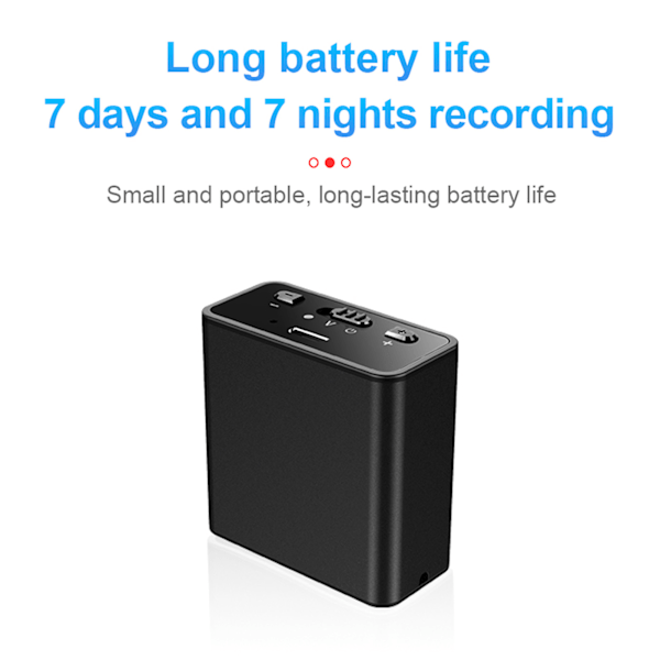 Mini Digital Röstinspelare Stark Magnetisk Adsorption AI Intelligent HD Brusreducering Röstaktiverad Inspelare Neutral Engelska 4GB