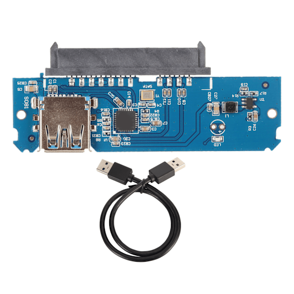 USB 3.0 till SATA Hårddiskadapter 6Gbps Plug and Play LED-indikator SATA till USB Adapterkabel för 2.5in HDD SSD