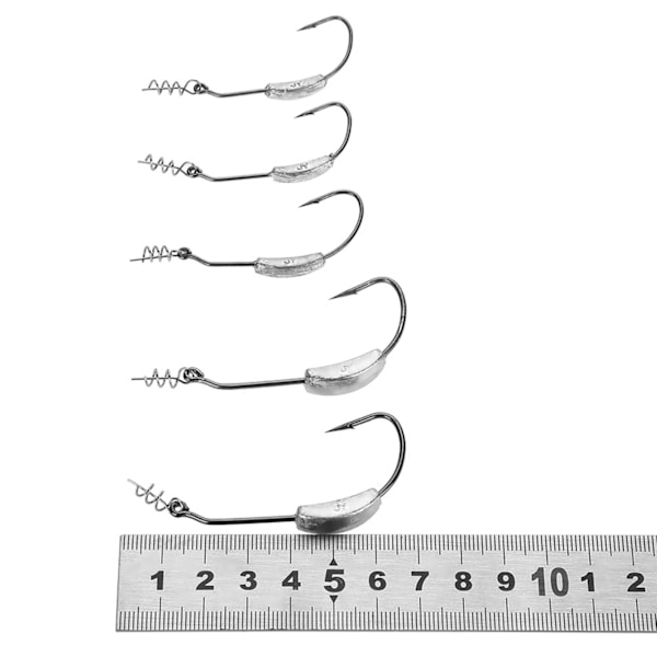 25 st Fjäder Jigg Crank Bait Fiskekrok med Extra Vikt Tillbehör